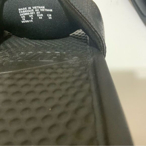 NIKE Men's Benassi Just Do It Black Slide Sandal size 10 - Picture 7 of 7